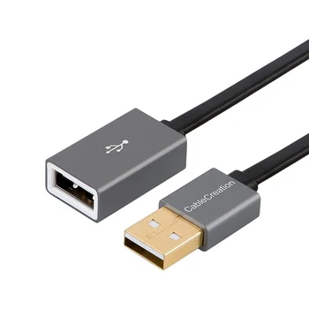 Удлинительный кабел за USB 2.0,Плосък Тънък удължител USB A от мъжете, за жената, за Геймпада, Флаш-памет,Мишка, Клавиатура,Принтер,Скенер,