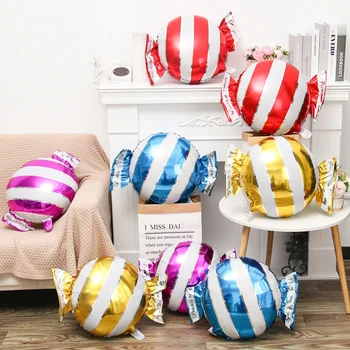 Бонбони шарени Балони от алуминиево фолио за Декорация на рождения Ден на Балон Детски Аксесоари за къпане на Бебето Globos балони на 1-ви рожден ден