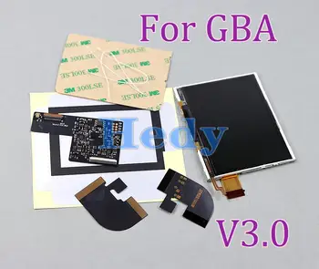 1 комплект V3 IPS LCD екран за GBA яркостта на Подсветката на LCD-дисплей за GBA V3.0 точка-до-точка подсветка IPS LCD екрани