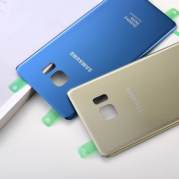 Samsung Galaxy Note7 Забележка FE 7 N930 N930F N935 Задния Капак на Отделението за батерията Корпус Задната Врата Калъф Забележка Фен Издание на Резервни Части и лого