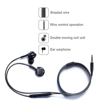 3.5 мм Кабел Слушалки в ушите С Микрофон Слушалки с Регулатор на силата на Звука с Логото на AKG За Samsung Galaxy S9 S10 S7 S8 S6 Huawei, Xiaomi