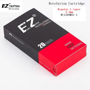 RC1209M1C-1 EZ Революционни игла за татуировки Касета Извити Магнум #12 0,35 мм, Дължина на тънки 5.5 мм за металообработващи машини и грайфери 20 бр /кор.