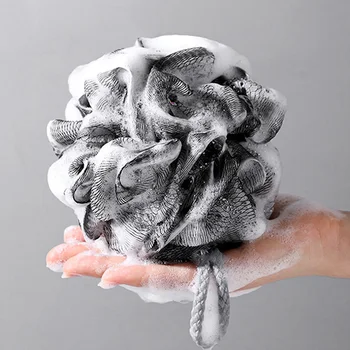 Голям мъжки бански топката с висококачествени тоалетни кърпи не се разпространява, супер меки и няма да навреди на кожата, мрежа за образуването на пяна за вана