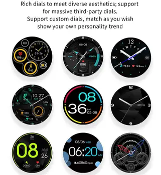 2021 Новите Смарт часовници 3D Сферична Пълен Сензорен Екран Фитнес часовници За мъже Температурата на тялото и наблюдение на сърдечната честота Android, Ios P30