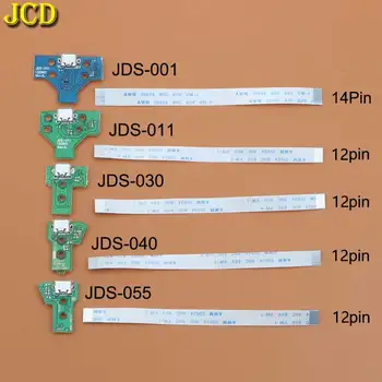 JCD За контролер PS4 USB Порт За Зареждане Конектор на Зарядното Устройство, карта С лентови вериги Гъвкав Кабел JDS-001 JDS-011 JDS-030 JDS-040 JDS-055