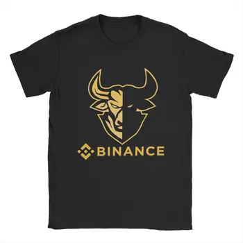 Binance Bnb Crypto Coin Crytopcurrency Тениска за мъже Памук, Реколта Тениски с кръгло деколте Тениски с къс Ръкав Летни дрехи