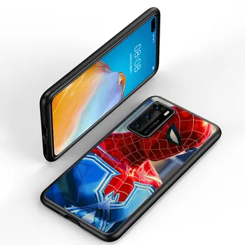 Герой на Marvel spiderman за Huawei P40 P30 P20 P10 Pro Lite E Plus 4G 5G P8 P9 Lite P Smart Z S Плюс Мек Черен калъф за вашия телефон