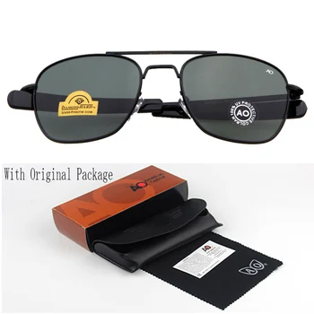 Модерни Слънчеви очила За мъже на Американската Армия Военен Марка Дизайнер AO Слънчеви Очила За мъже Оптични Стъклени Лещи de sol RS263