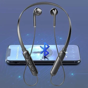 Слушалки, Bluetooth Слушалки На Ушите Стерео Bluetooth Слушалки Безжични Спортен Слушалка Хендсфри С Микрофон За Всички Смартфони