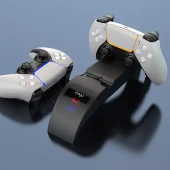 Двойно-Бързо Зарядно устройство за Безжичен Контролер PS5 USB Type-C зарядно устройство ще захранване на Поставка Зарядно устройство за Sony PlayStation5 Джойстик Нов Геймпад