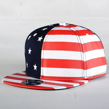 САЩ Памук Американски американския Флаг на Звезди и ленти Градинска шапка Мъжка Мода Плосък Бил възстановяване на предишното положение Бейзбол Мъжка Шапка шофьор на камион е Неутрална Унисекс
