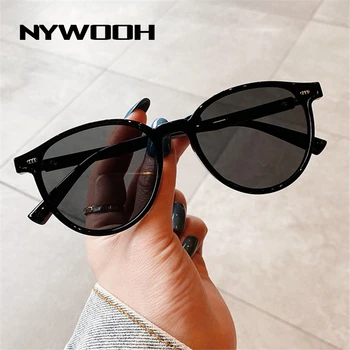 Марка NYWOOH Класически Кръгли Слънчеви Очила на Жените и Мъжете Луксозни Дизайнерски Реколта Малки Слънчеви Очила, Мъжки, Женски Очила за шофиране