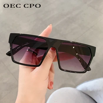 OEC CPO Пънк Квадратни Vintage Слънчеви очила Женски Мъжки Маркови дизайнерски Слънчеви очила Дамски слънчеви очила в стил Steampunk UV400 Нюанси O1311