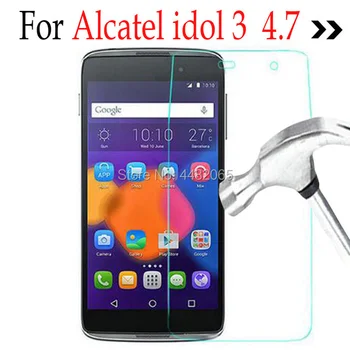 2 бр. Закалено Стъкло Прозрачно за Alcatel One Touch Idol 3 4,7 инча 6039Y Защитно Фолио за Екрана На Idol3 6039 6039J