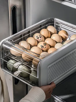 Kitchenware чекмеджето за съхранение на яйца хладилник полк, за да патица яйца противоударная кухненски пластмасова кутия за съхранение на яйца