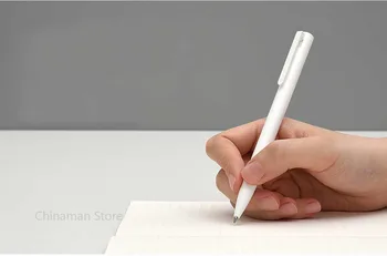 Оригиналната гел писалка Xiaomi Mijia 9,5 мм Без капачка Дръжка за писане Швейцария Бензиностанция Химикалка писалка Япония Синьо/Черно Мастило Училищна писалка за писане
