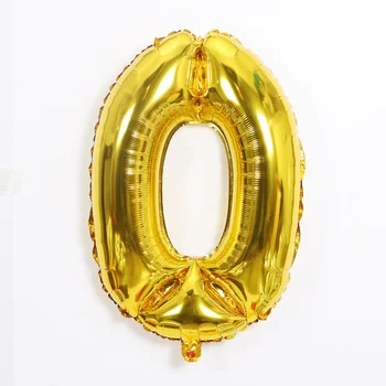 32-инчови цифрови балони златното сребро розово злато балони от алуминиево фолио за декорация на рождения ден на сватбени декорации с балони