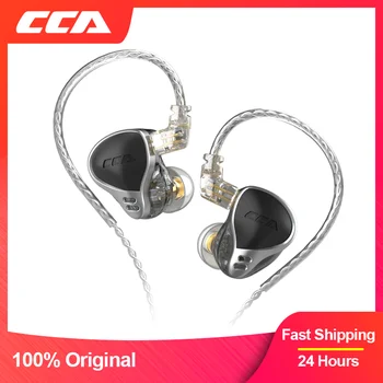 CCA CA24 Балансиран Котва 12BA Слушалки на ушите Монитор Тапи за уши, Слушалки с Кабел, намаляване на шума, Спортни Слушалки за игри